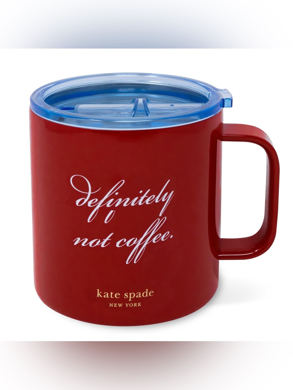 🆕 Kate Spade “Definitely Not Coffee” Stainless Steel Insulated Coffee Mug